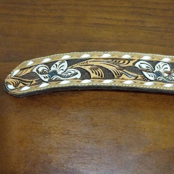 Kona Kut By Nocona Belt Co. Leather Belt, Size 34 - Vintage! main image 7